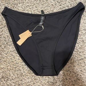 SKIMS Large Black Mid Rise Bikini Bottoms